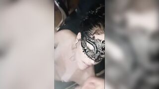 My submissive slut of a wife cums while sucking cock gets a huge multiple cumshot facial - 13 image