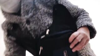 Your Italian stepmother squirts on her hands in a shop - 9 image