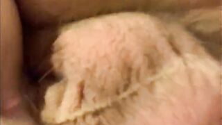 Sexy redhead squirting with cream pie - 4 image