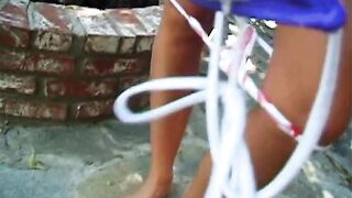 Blonde chick banged on the lounge chair - 2 image