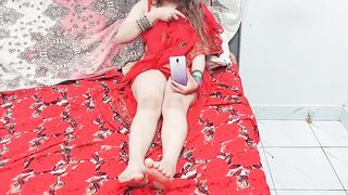 Punjabi Wife Masturbating While She is Watching Porn On Her Mobile With Loud Moaning - 2 image