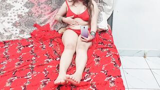 Punjabi Wife Masturbating While She is Watching Porn On Her Mobile With Loud Moaning - 4 image