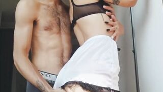 beautiful 19 year old rabbit gets fucked outdoors squirt and creampie  - 2 image