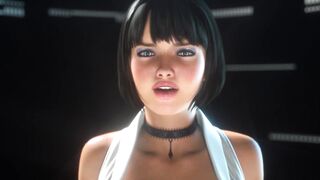 Beautiful Girl Experiences First Time Leg Shaking Orgasm by VR [3D Realistic] - 2 image