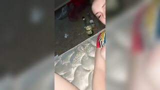 White slut getting destroyed by BBC