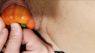 Double Penetration with a Cucumber and Fisting - 7 image