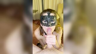 Hot Teen with blue eyes fucked in Hotel - cumshot in mouth