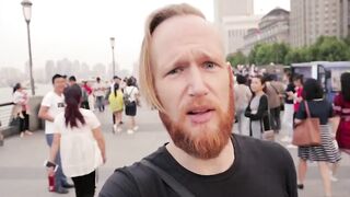 her chinese husband waited in the lobby while we filmed..