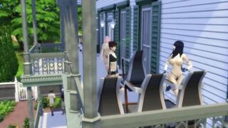 Orgia en la aldea de la hoja, Todos los ninjas han caido en un Genjutsu que los obliga a follarse