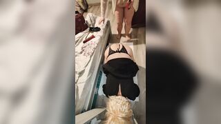 Yin and Yang are engaged in beautiful anal fisting in front of the camera, showing all the charms