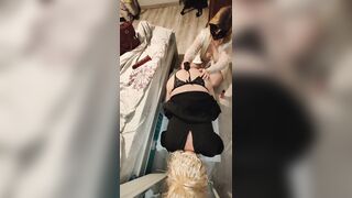 Yin and Yang are engaged in beautiful anal fisting in front of the camera, showing all the charms - 4 image