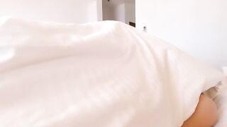 Taking Care of Morning Wood !!! Huge FACIAL and Morning EXTREME SQUIRT - Little Nicole - 5 image