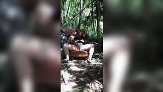 Milf BBW fucked in a park - 2 image