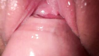 Crazy creamy bitch squirts and gets cum on teen horny pussy - 11 image