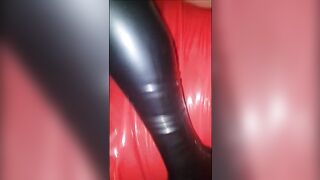 Tied up in latex and fucked by a dildo until I squirt - 10 image