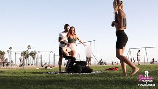 Sammmnextdoor and Melspirations - two petite yoga sisters swap boyfriends after class - 7 image