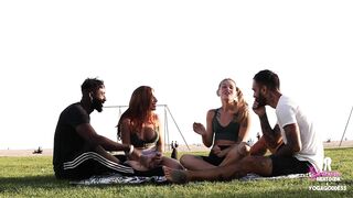 Sammmnextdoor and Melspirations - two petite yoga sisters swap boyfriends after class - 9 image