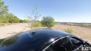 rough fucking insanely squirting nymphomaniac in anal right on the road - 5 image