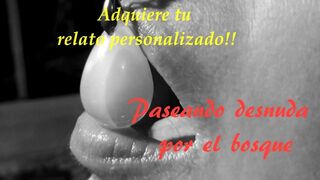 Audio ASMR - Paseando desnuda por el bosque - Only audio - 1 image