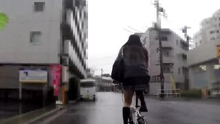 Angel Voyeur - Following and Meeting a Biker Girl - 2 image