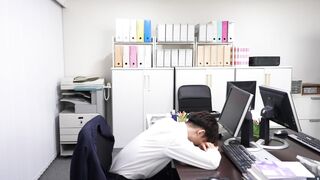 Aunt Female Boss And Overtime Sex Creampie Office Reiko Kobayakawa - 5 image