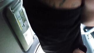 fucking my truck gear shifter and taking good dick - 3 image