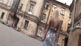 Shameless Ukrainian blonde enjoys double penetration and squirts being fingered hard - 4 image