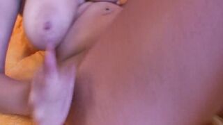 After the husband came, the wife had to play with the dildo and fuck until she came too - 10 image