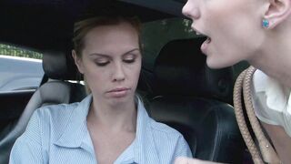 Bond models start with sex in car - 3 image