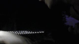 lesbians have fun outdoor in night - 15 image