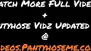 Veronica Audtioning In Blue Fishnet Pantyhose - 15 image