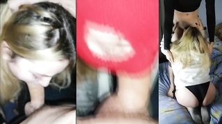 Snapchat BlowJob Compilation CIM Step Sis Allowed me to Fuck her Throat - 6 image