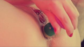 Squirt on my Rainbow Butt Plug - Anal Play and Creamy Orgasm - 8 image