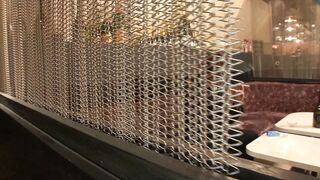 Inexperienced woman Bride fucks man in the bar and her husband watches, She gets her pussy all wet and he comes inside her pussy - 1 image