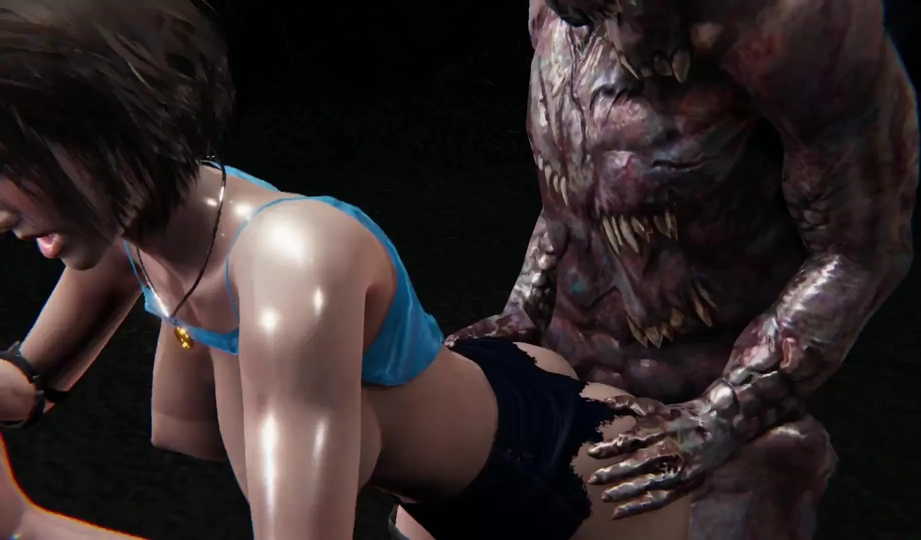 Jill Valentine Resident Evil Anal Zombie Fuck and Deepthroat, ATM, Squirting 3D Hentai watch online photo