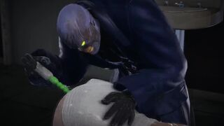Jill Valentine squirts when Nemezis puts a vibrator up her ass - Resident Evil Porn - 4 image