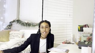 Lightskinned Ebony Teen Schoolgirl Squirts On Your Dick During Study Break - 3 image