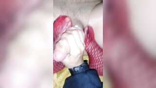 FOOT FISTING SESSION WITH EXPLODING SQUIRTING END FOR MY HUBBY PART 2 - 4 image