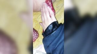 FOOT FISTING SESSION WITH EXPLODING SQUIRTING END FOR MY HUBBY PART 2 - 6 image
