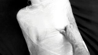 Plastic Wrap Mummification: The clean version - Hard fuck & Squirting | Bdsmlovers91 - 5 image