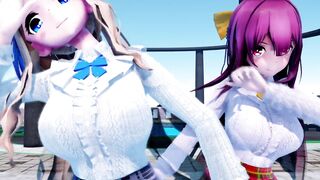 MMD r18 Manic destruction girl in the morning breeze and kamikaze middle skin 3d hentai nsfw ntr - 3 image