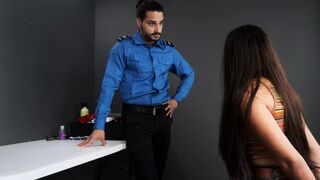 An Airport Security Agent saw my toys in my bag and took me to his office and fucked my asshole - 1 image