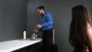 An Airport Security Agent saw my toys in my bag and took me to his office and fucked my asshole - 2 image
