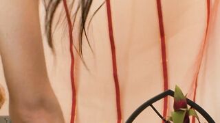 Raven haired MOM got her first squirting orgasm - 14 image