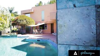 GIRLSWAY - Kristen Scott Keeps Making Her Girlfriend Kimmy Granger Squirting For Her 18th Birthday - 3 image