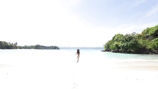 Putri Cinta stripping and bending over ready to receive a big cock - 13 image