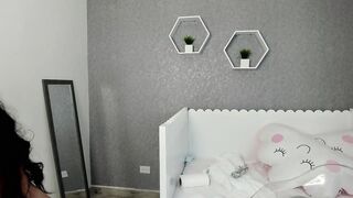 Colombian with a virginal body and a pretty face stands up and masturbates wildly with a dildo and her vibrator until sh - 14 image