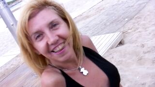 Public pick up of a cute mature milf and anal fucking for the first time - 2 image