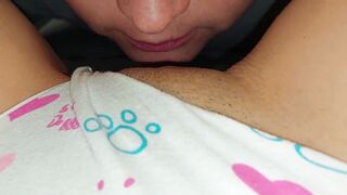 Step sister thought that no one sees her and caressed herself I could not stand it and got out her pussy (Squirt Orgasm 69) - 3 image