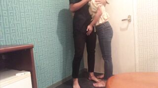 A couple has intense sex at the front door as soon as they get home. - 2 image